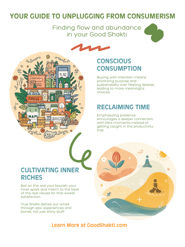 3 Simple Steps to Unplug from Consumerism Unlock Lasting Peace with Good Shakti